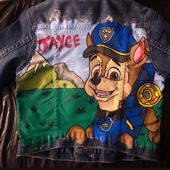 custom kids denim jacket